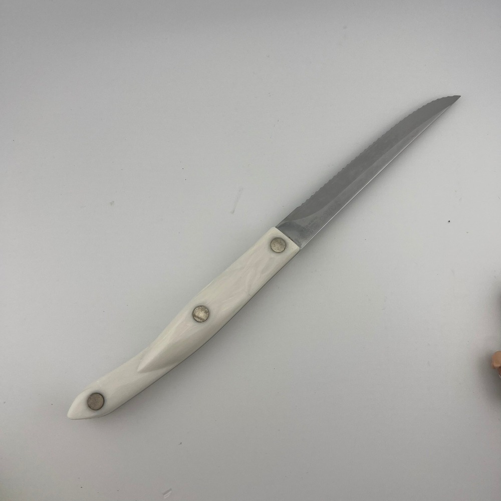 Cutco 1721 KI Serrated Utility Knife Pearl Handle Made USA Vintage